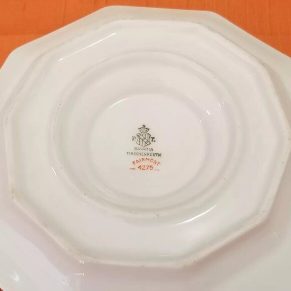 Rare! Tirschenreuth Fairmont #4275 Footed Compote/Serving Bowl w/ Attached Plate - Picture 2 of 3